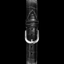 Damen Armband Leder Schwarz 12 MM