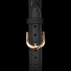 Damen Armband Leder Schwarz 14 MM
