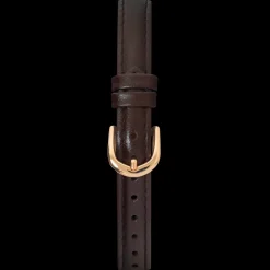 Damen Braun Leder 12 MM Armband Roségold Verschluss