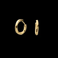 Damen Creolen Ohrring ENTASIS Gold Edelstahl