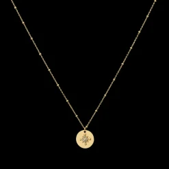 Damen Halskette PERSEA Gold Edelstahl Kristalle
