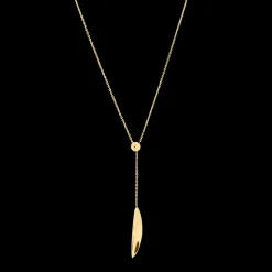 Damen Kette Lang ENTASIS Gold Edelstahl
