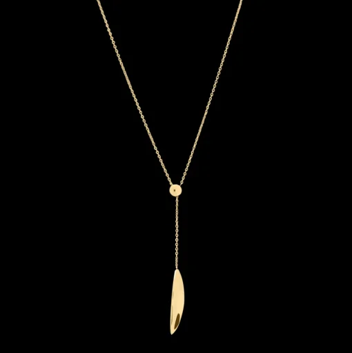 Damen Kette Lang ENTASIS Gold Edelstahl
