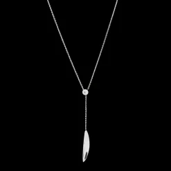 Damen Kette Lang ENTASIS Silber Edelstahl