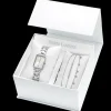 Damen Set ARIANE Silber Zifferblatt Silber Edelstahl Armband