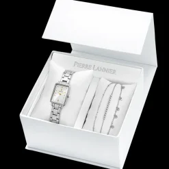 Damen Set ARIANE Silber Zifferblatt Silber Edelstahl Armband
