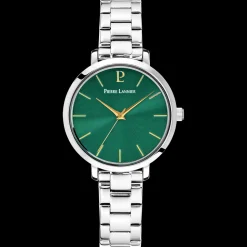 Damen Set CHOUQUETTE Grün Zifferblatt Grün Leder 12 MM Armband