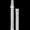 Damen Silber Edelstahl 12 MM Armband Silber Verschluss