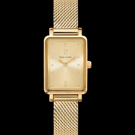 Damen Uhr ARIANE Gold Zifferblatt Gold Milanaise Armband