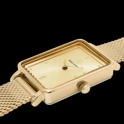 Damen Uhr ARIANE Gold Zifferblatt Gold Milanaise Armband