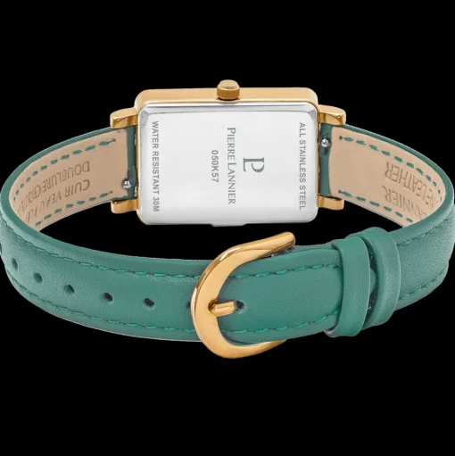 Damen Uhr ARIANE Grün Zifferblatt Grün Leder Armband