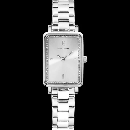 Damen Uhr ARIANE Silber Zifferblatt Silber Edelstahl Armband