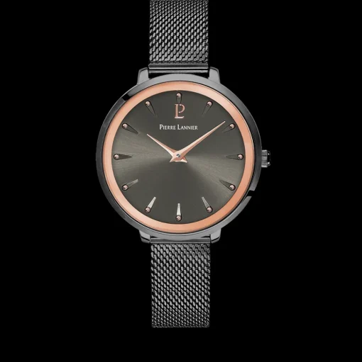 Damen Uhr ASTEROIDE Grau Zifferblatt Grau Milanaise Armband