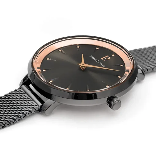 Damen Uhr ASTEROIDE Grau Zifferblatt Grau Milanaise Armband