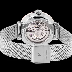Damen Uhr AUTOMATIC Silber Zifferblatt Silber Milanaise Armband