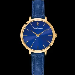 Damen Uhr CHOUQUETTE Blau Zifferblatt Blau Leder Armband