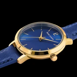 Damen Uhr CHOUQUETTE Blau Zifferblatt Blau Leder Armband