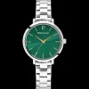 Damen Uhr CHOUQUETTE Grün Zifferblatt Silber Edelstahl 12 MM Armband