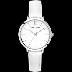 Damen Uhr CHOUQUETTE Weiss Zifferblatt Weiss Leder Armband