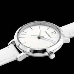 Damen Uhr CHOUQUETTE Weiss Zifferblatt Weiss Leder Armband
