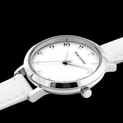 Damen Uhr CHOUQUETTE Weiss Zifferblatt Weiss Leder Armband