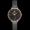 Damen Uhr EOLIA Grau Zifferblatt Grau Milanaise Armband