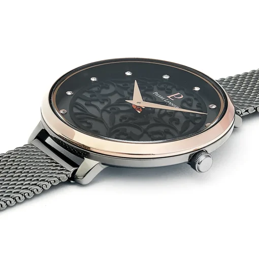 Damen Uhr EOLIA Grau Zifferblatt Grau Milanaise Armband