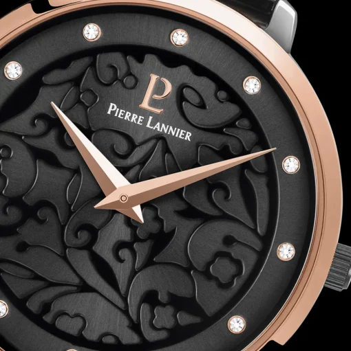 Damen Uhr EOLIA Grau Zifferblatt Grau Milanaise Armband