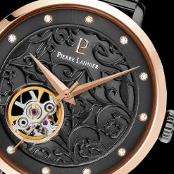 Damen Uhr EOLIA Grau Zifferblatt Grau Milanaise Armband