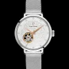 Damen Uhr EOLIA Weiss Zifferblatt Silber Milanaise Armband