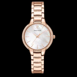 Damen Uhr JOY Weiss Zifferblatt Roségold Edelstahl Armband