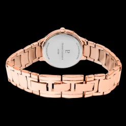 Damen Uhr JOY Weiss Zifferblatt Roségold Edelstahl Armband