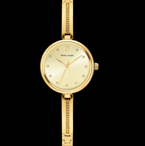 Damen Uhr LEIA Gold Zifferblatt Gold Edelstahl Armband