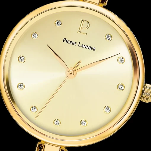 Damen Uhr LEIA Gold Zifferblatt Gold Edelstahl Armband