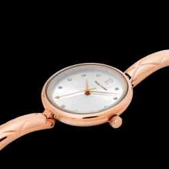 Damen Uhr LEIA Silber Zifferblatt Roségold Edelstahl Armband