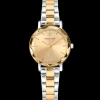 Damen Uhr MULTIPLES Gold Zifferblatt Zweifarbig Edelstahl Armband