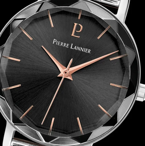 Damen Uhr MULTIPLES Grau Zifferblatt Silber Edelstahl Armband