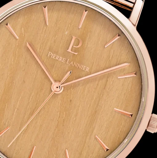 Damen Uhr NATURE Beige Zifferblatt Roségold Milanaise Armband