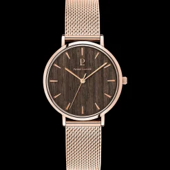 Damen Uhr NATURE Braun Zifferblatt Roségold Milanaise Armband