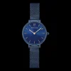 Damen Uhr NOVA Blau Zifferblatt Blau Milanaise Armband