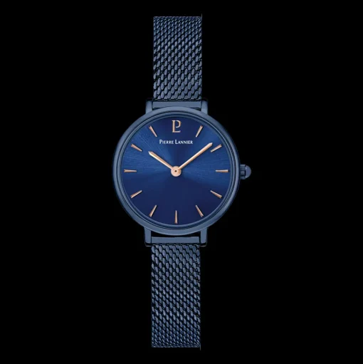 Damen Uhr NOVA Blau Zifferblatt Blau Milanaise Armband