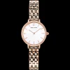 Damen Uhr NOVA Weiss Zifferblatt Roségold Edelstahl Armband