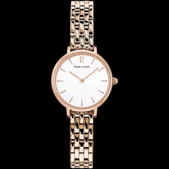 Damen Uhr NOVA Weiss Zifferblatt Roségold Edelstahl Armband