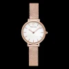 Damen Uhr NOVA Weiss Zifferblatt Roségold Milanaise Armband