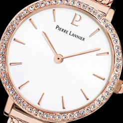 Damen Uhr NOVA Weiss Zifferblatt Roségold Milanaise Armband