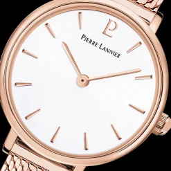 Damen Uhr NOVA Weiss Zifferblatt Roségold Milanaise Armband