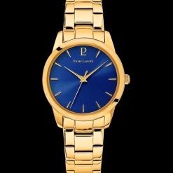 Damen Uhr ROXANE Blau Zifferblatt Gold Edelstahl Armband