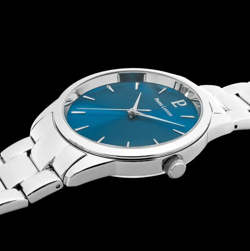 Damen Uhr ROXANE Blau Zifferblatt Silber Edelstahl Armband