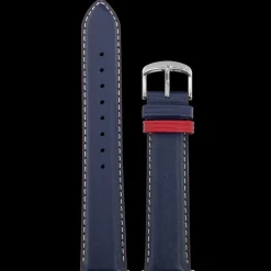 Herren Armband Leder Blau 20 MM