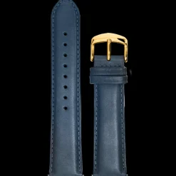 Herren Armband Leder Blau 22 MM